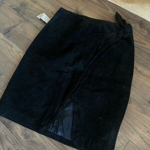 Authentic Leather Wrap Skirt